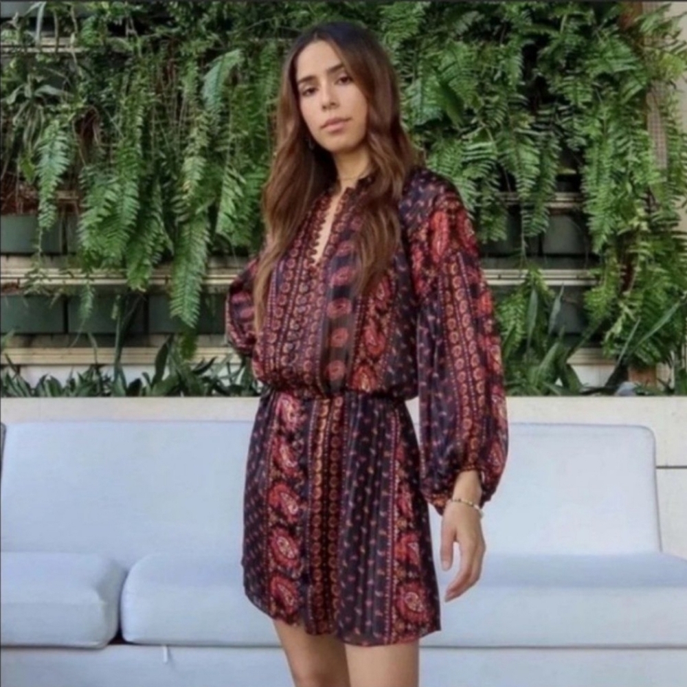 NWT Zara Mini Print Dress Bloggers Favorite